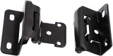 DecoBasics 1/2" Overlay 3/4" Frame Partial Semi Wrap Cabinet Hinge - Matte Black Finish