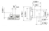 Lot of 25 Pairs (50pcs) NON Self Closing (Free Swing) 3/8" INSET Cabinet Hinges - Satin Nickel