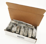 DecoBasics 1/2" Overlay, 3/4" Frame Semi/ Half Wrap Self Closing Hinge, Satin Nickel, 25 Pairs (sets) pack