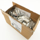 DecoBasics 1/2" Overlay, 3/4" Frame Full Wrap Self Closing Hinge, Satin Nickel, 25 Pairs (sets) pack