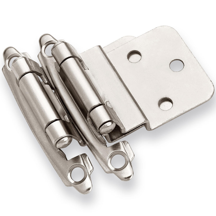 3/8" Inset Cabinet Hinge -Brushed Nickel