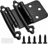 1/2" Overlay Cabinet Hinge -Matte Black — 60 Pcs