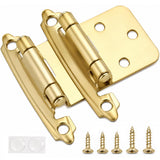 1/2" Overlay Cabinet Hinge -Gold — 4 Pcs