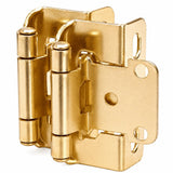 1/2" Overlay Partial Wrap Cabinet Hinge -Gold — 50 Pcs