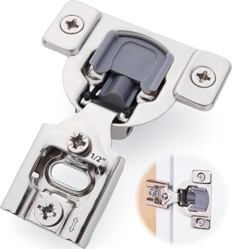 1/2" Overlay Soft Close Cabinet Hinges -2.5D Adjustable