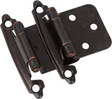 1/2" Overlay Cabinet Hinge -ORB Oil Rubbed Bronze — 60 Pcs