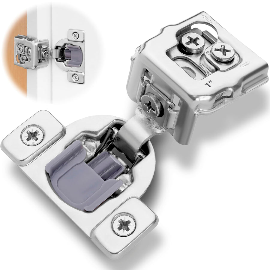 1" Overlay Soft Close Cabinet Hinges -3D Adjustable
