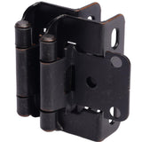 1/2" Overlay Partial Wrap Cabinet Hinge -Orb Oil Rubbed Bronze — 50 Pcs