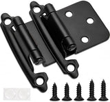 1/2" Overlay Cabinet Hinge -Matte Black — 50 Pcs