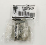 DecoBasics 1/2" Overlay, 3/4" Frame Full Wrap Self Closing Hinge, Satin Nickel, 25 Pairs (sets) pack
